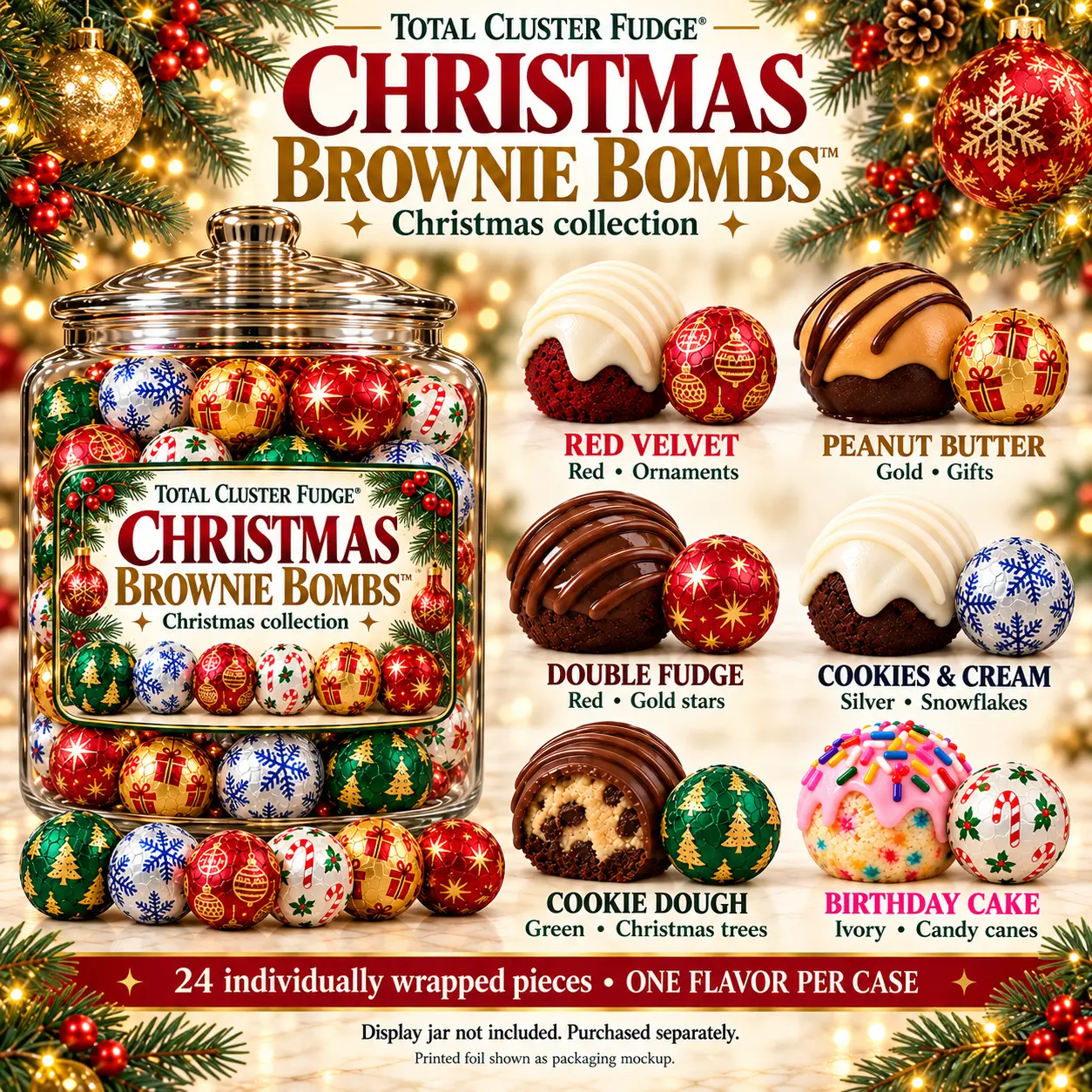 Christmas Brownie Bombs flavor collection